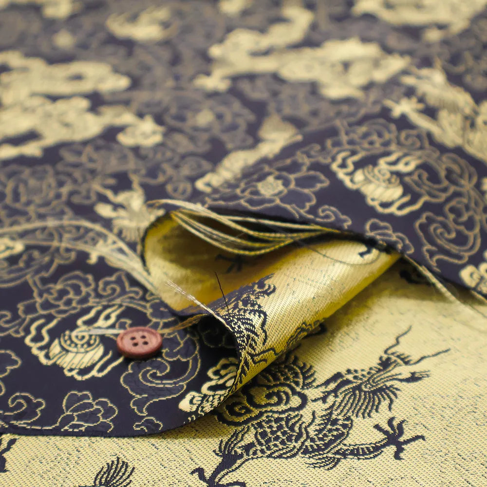 Made in China China Jacquard Fabric - Flowers and Dragon - nomura tailor