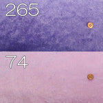 Made in Korea Polyester Crushed Velour Fabric - Plain ＜寒色＞ - nomura tailor
