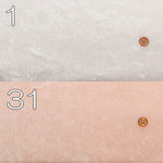Made in Korea Polyester Crushed Velour Fabric - Plain ＜暖色＞ - nomura tailor