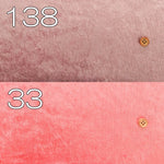 Made in Korea Polyester Crushed Velour Fabric - Plain ＜暖色＞ - nomura tailor