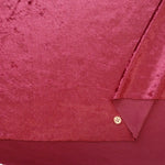 Made in Korea Polyester Crushed Velour Fabric - Plain ＜暖色＞ - nomura tailor