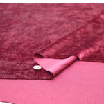 Made in Korea Polyester Crushed Velour Fabric - Plain ＜暖色＞ - nomura tailor