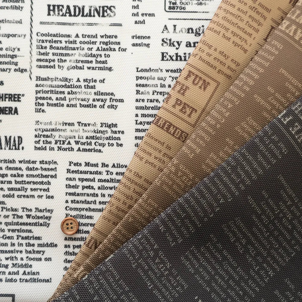 Polyester Oxford Printed Fabric - English Letters - nomura tailor
