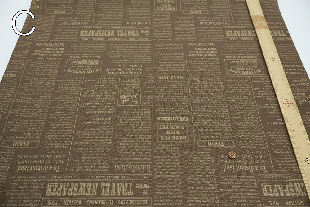 Polyester Oxford Printed Fabric - English Letters - nomura tailor