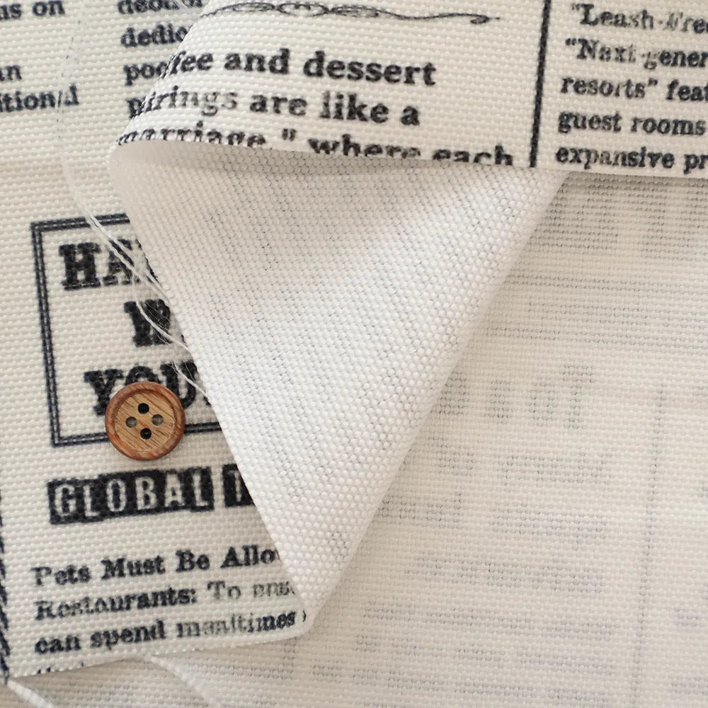 Polyester Oxford Printed Fabric - English Letters - nomura tailor