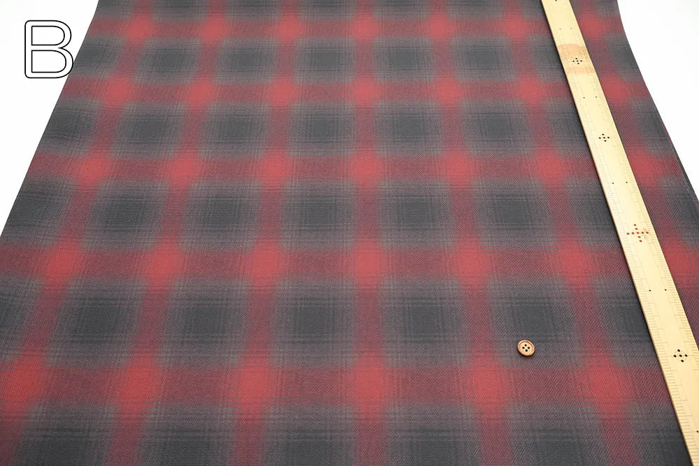 Polyester Oxford Printed Fabric - Check - nomura tailor
