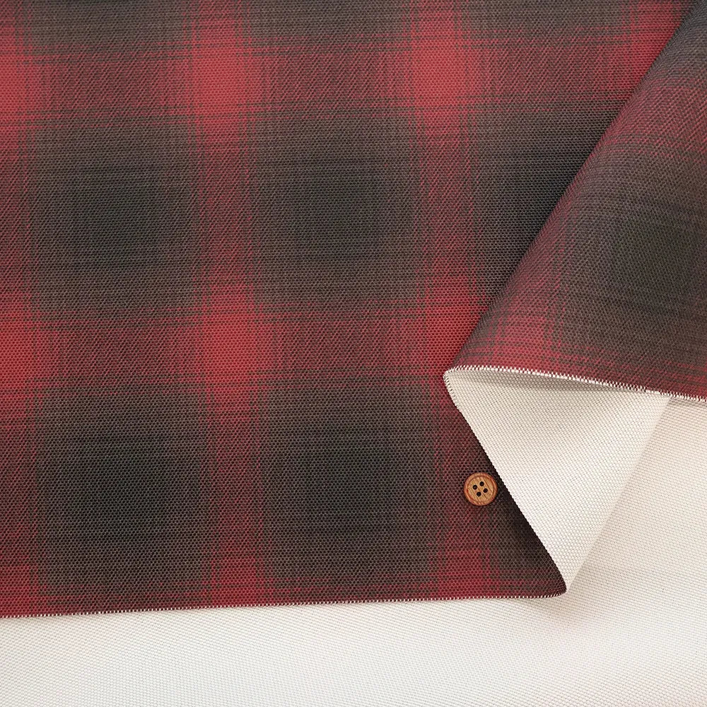 Polyester Oxford Printed Fabric - Check - nomura tailor