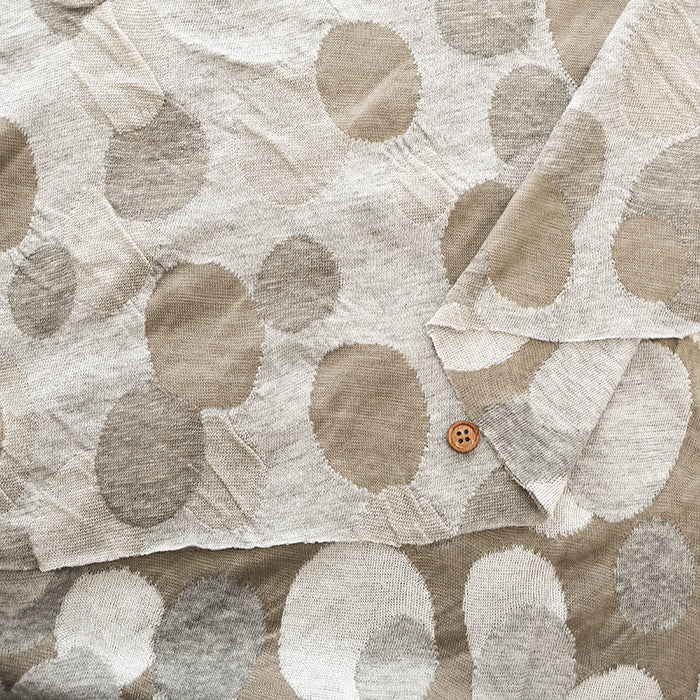 Dots Jacquard Knit Fabric - nomura tailor