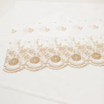 Cotton 60 Lawn Border Lace Fabric - Flowers - nomura tailor