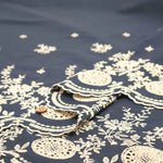 Cotton 60 Lawn Border Lace Fabric - Flowers - nomura tailor
