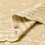 Yarn-dyed 60-lawn Border Lace Fabric - nomura tailor