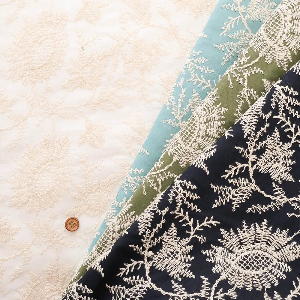 Cotton 60 Lawn Flower Lace Fabric - nomura tailor