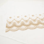 Cotton 60 Lawn Border Lace Fabric - Motif - nomura tailor