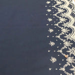 Cotton 60 Lawn Border Lace Fabric - Motif - nomura tailor