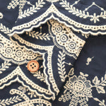 Cotton 60 Lawn Border Lace Fabric - Motif - nomura tailor