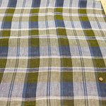 Linen Yarn-Dyed Line Fabric - Madras Check - nomura tailor