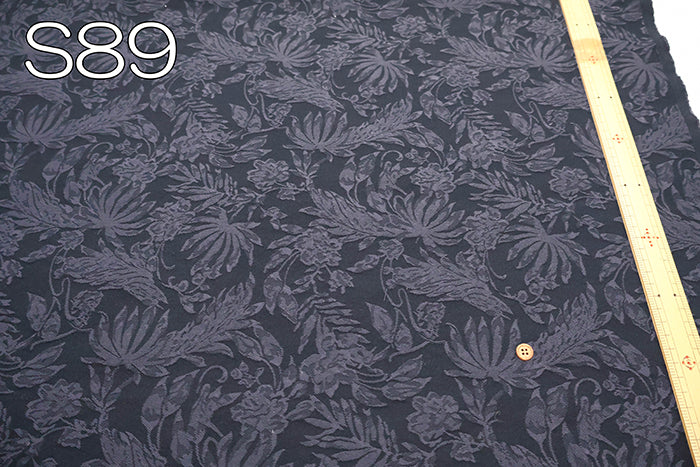 T/C Stretch Jacquard Fabric - Botanical - nomura tailor