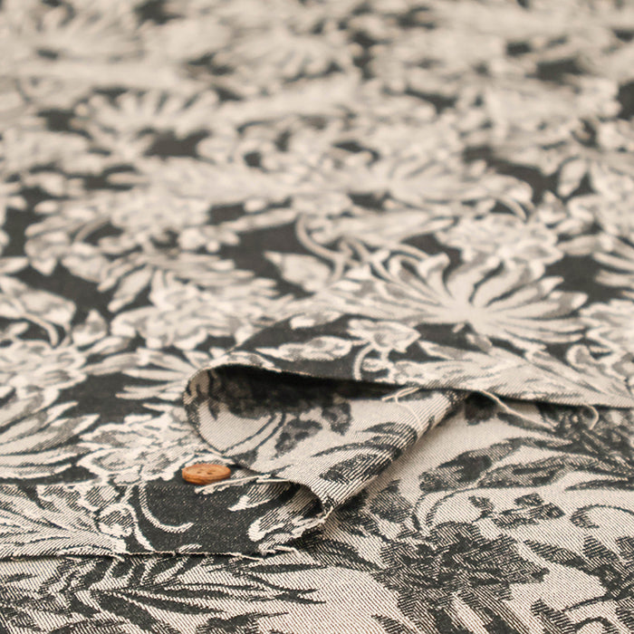 T/C Stretch Jacquard Fabric - Botanical - nomura tailor