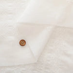 Cotton 60 Lawn Over Lace Fabric - Stripe - nomura tailor