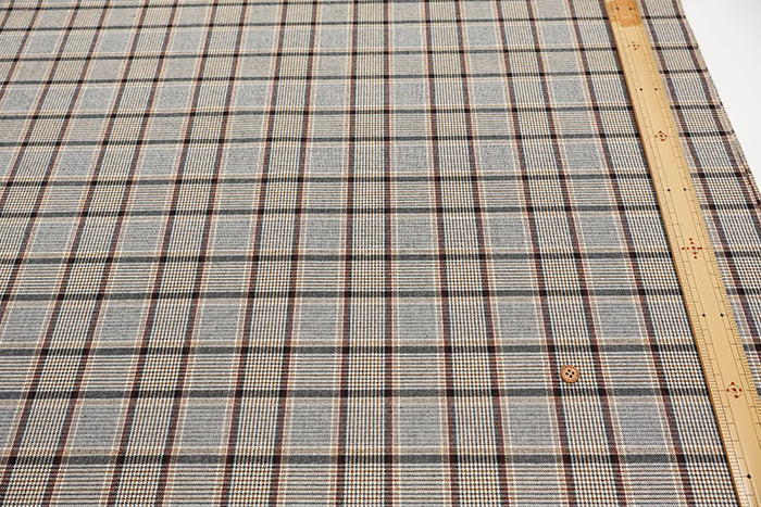 T/R Check Pattern Fabric - nomura tailor