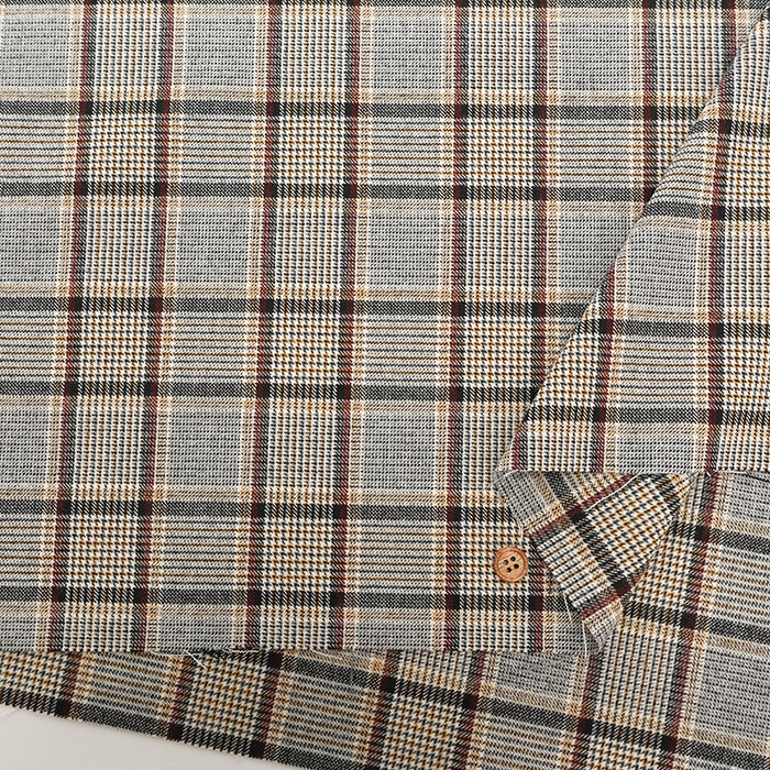 T/R Check Pattern Fabric - nomura tailor