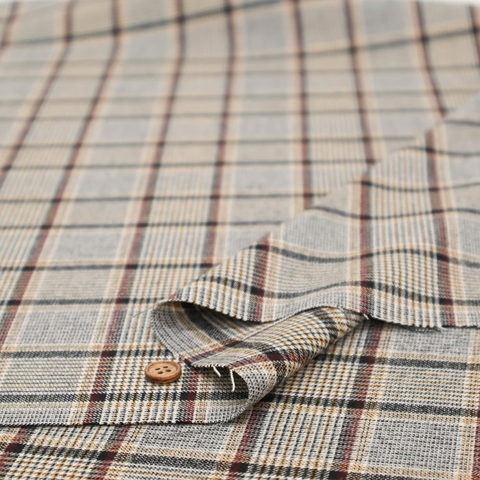 T/R Check Pattern Fabric - nomura tailor