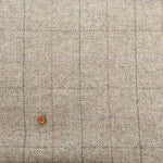 Wool Windowpane Tweed Fabric - nomura tailor