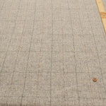 Wool Windowpane Tweed Fabric - nomura tailor