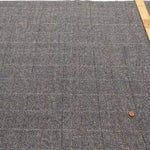 Wool Windowpane Tweed Fabric - Herringbone - nomura tailor