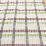 Cotton Silk Printed Fabric - Check - nomura tailor