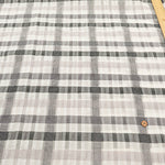 Cotton Silk Printed Fabric - Check - nomura tailor