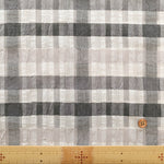 Cotton Silk Printed Fabric - Check - nomura tailor