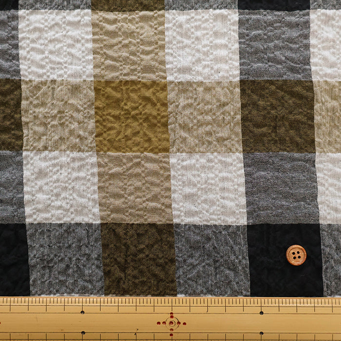 Cotton Modal Printed Fabric - Check - nomura tailor