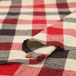 Cotton Modal Printed Fabric - Check - nomura tailor