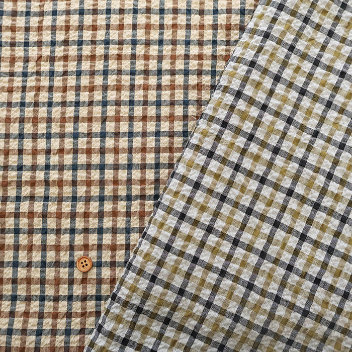 Cotton Modal Printed Fabric - Mini Check - nomura tailor
