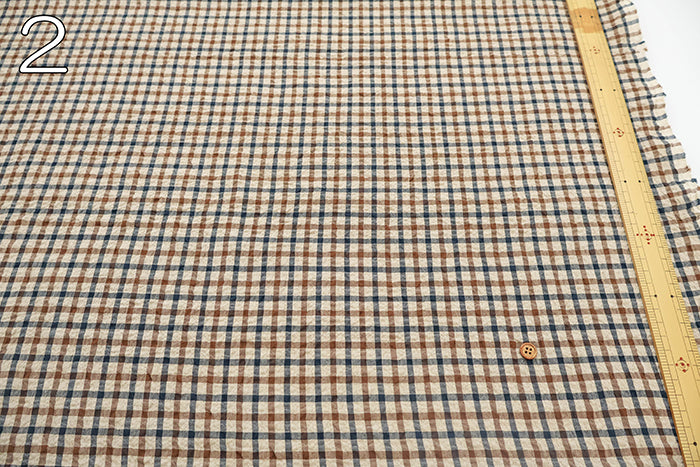 Cotton Modal Printed Fabric - Mini Check - nomura tailor