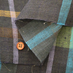 Yarn-dyed Linen Check Fabric - nomura tailor
