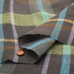 Yarn-dyed Linen Check Fabric - nomura tailor