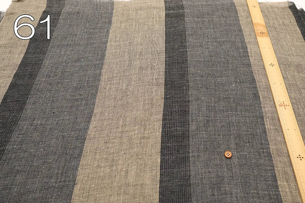 Yarn-dyed Linen Striped Fabric - nomura tailor