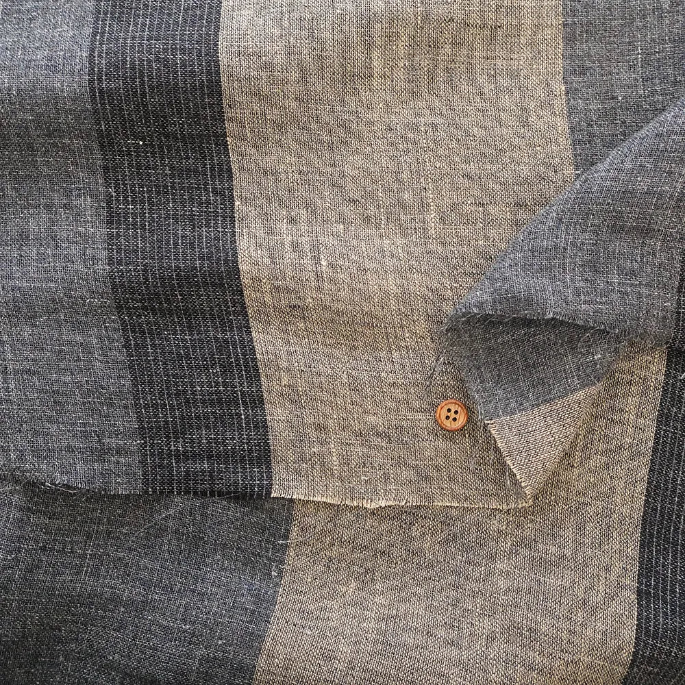 Yarn-dyed Linen Striped Fabric - nomura tailor