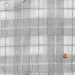 Linen silk gauze fabric Check - nomura tailor