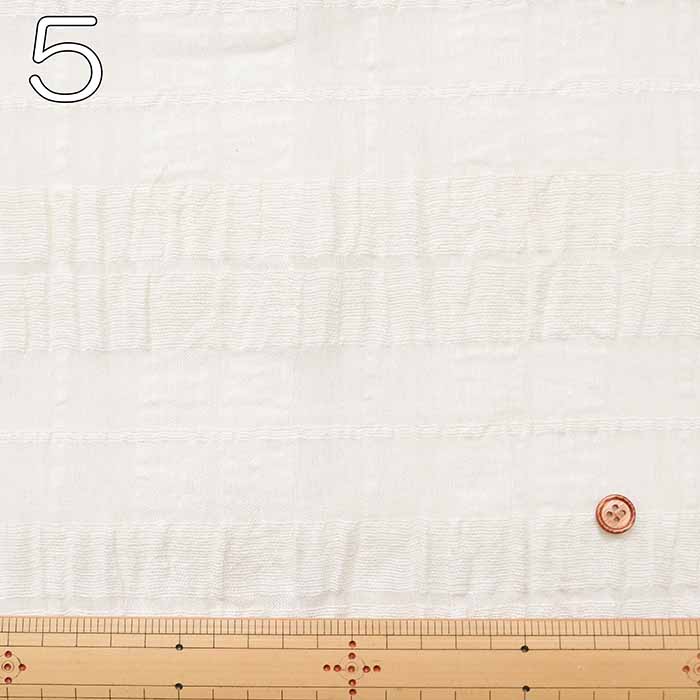 Linen silk gauze fabric Check - nomura tailor