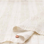 Linen silk gauze fabric Check - nomura tailor