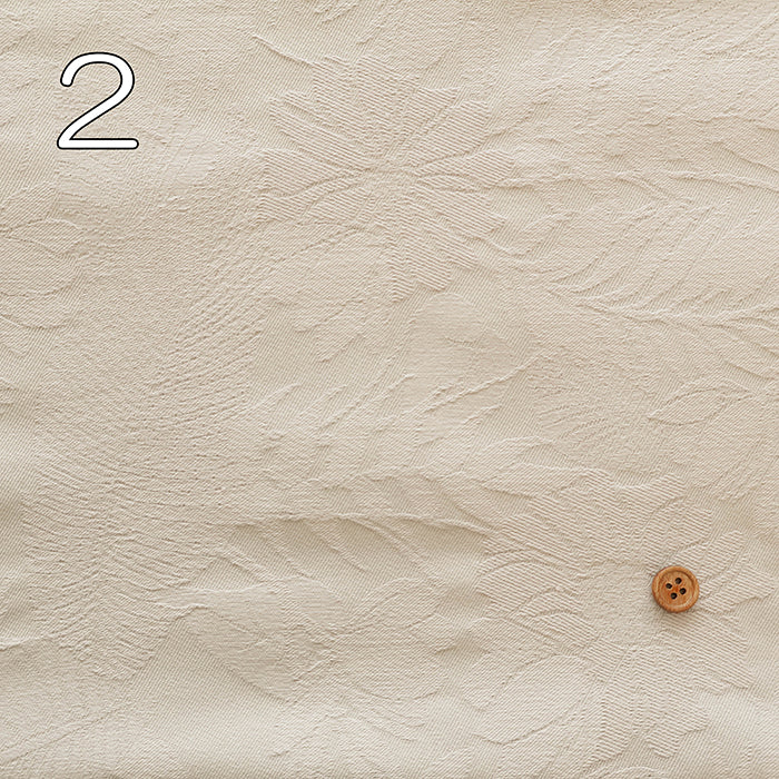 T/C Jacquard Stretch Fabric - Botanical - nomura tailor