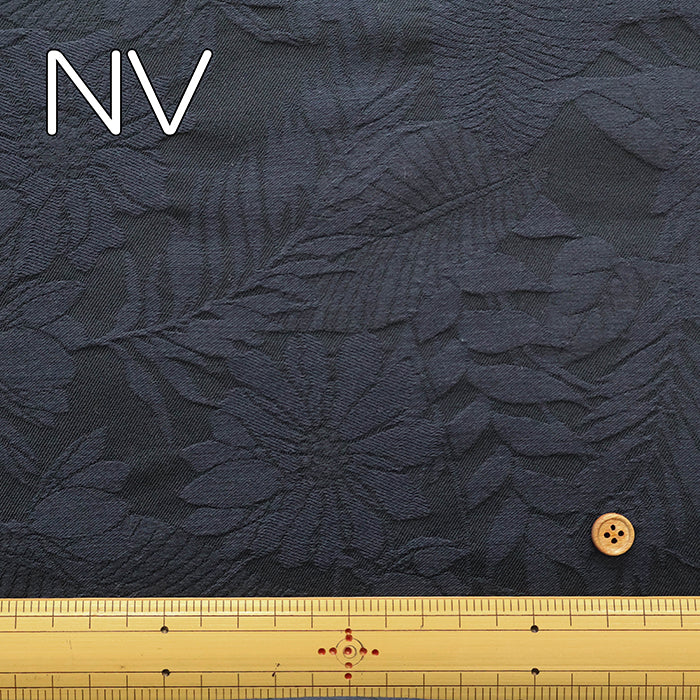 T/C Jacquard Stretch Fabric - Botanical - nomura tailor
