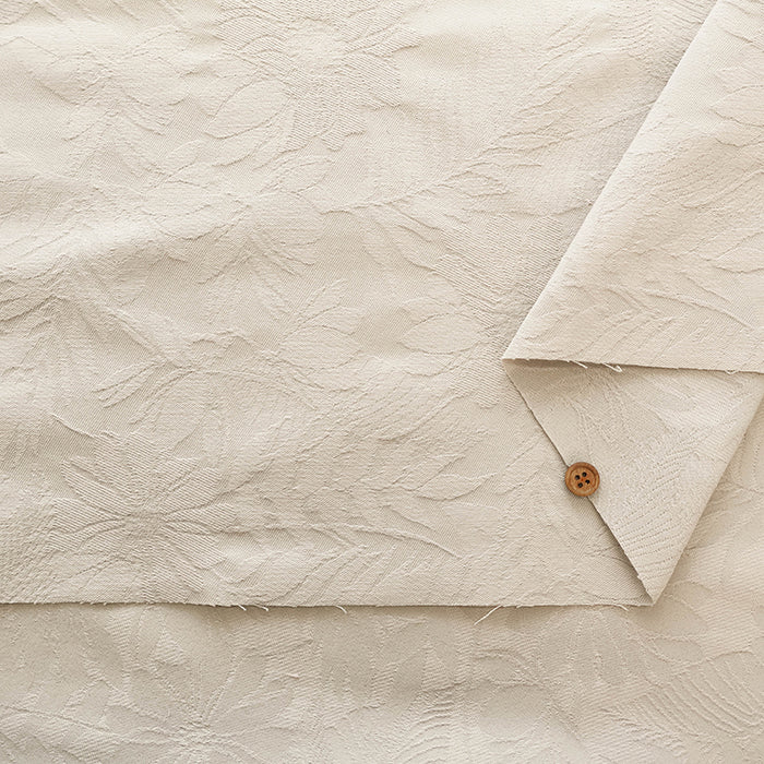 T/C Jacquard Stretch Fabric - Botanical - nomura tailor