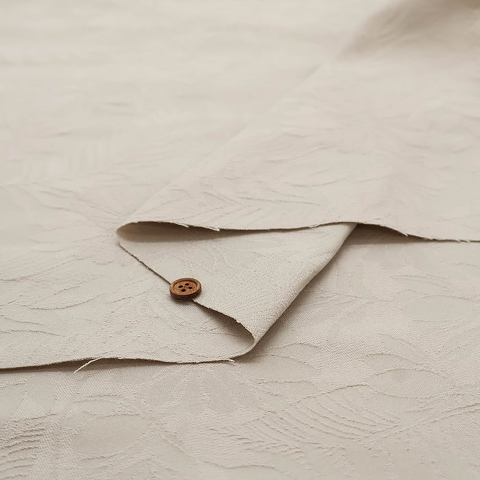 T/C Jacquard Stretch Fabric - Botanical - nomura tailor