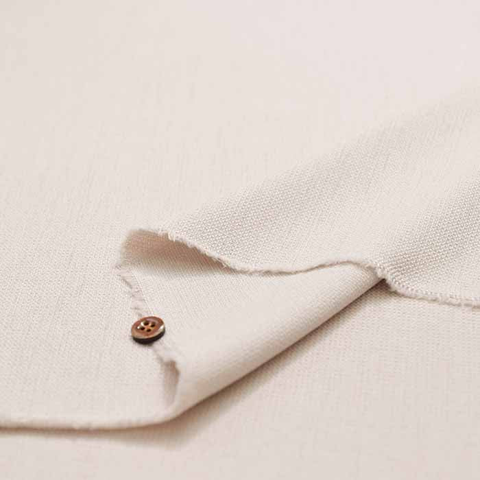 Cool Best (moisture absorbing, quick drying, cool to the touch) polyester linen-like dobby fabric, solid color - nomura tailor