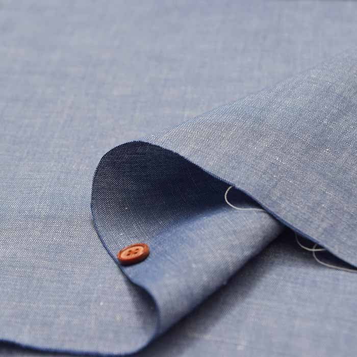 Rayon linen poplin dungaree fabric Solid color - nomura tailor