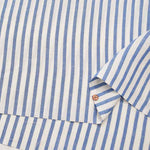 Rayon linen poplin fabric Stripe - nomura tailor